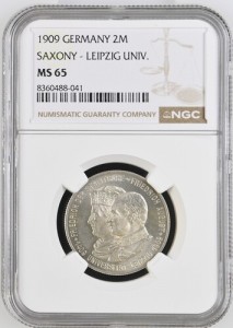 2 марки — Фрідріх Август III (Лейпцизький університет)