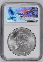 1 долар «Американський срібний орел» (інвестиційна монета) 2017 NGC MS69