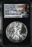 1 долар «Американський срібний орел» (інвестиційна монета) 2021 Joe Biden NGC MS69