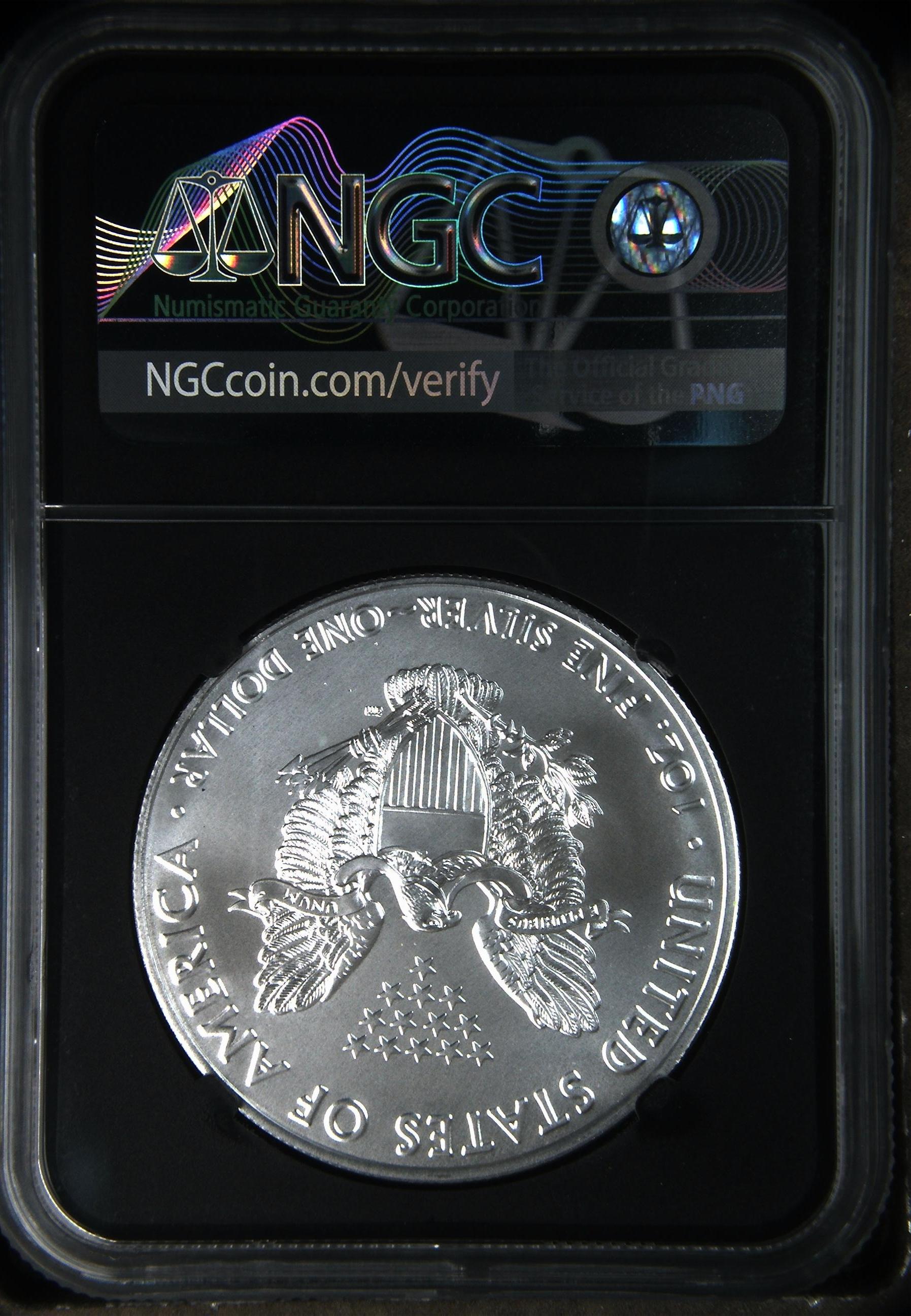 1 долар «Американський срібний орел» (інвестиційна монета) 2021 Joe Biden NGC MS69