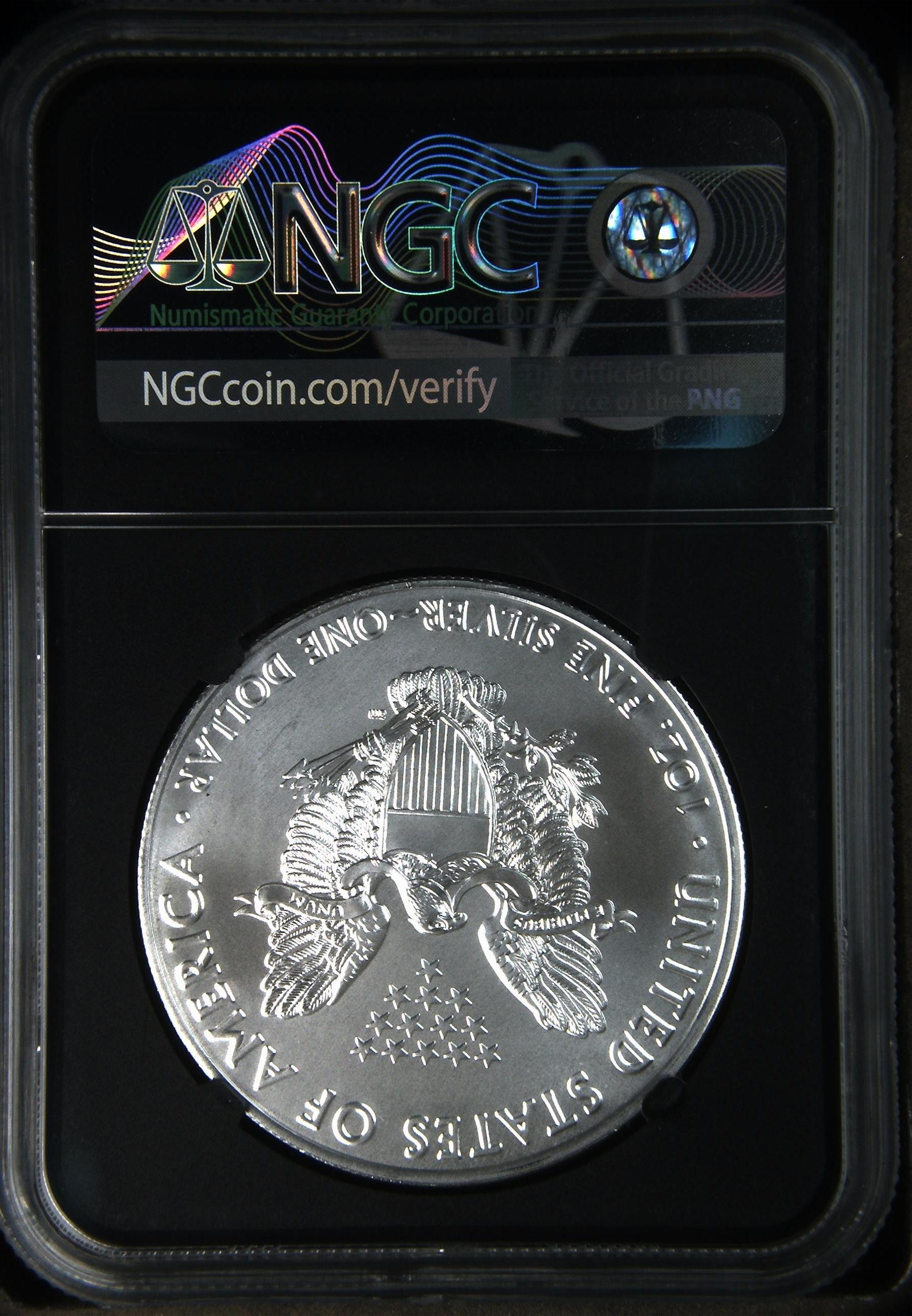 1 долар «Американський срібний орел» (інвестиційна монета) 2021 Joe Biden NGC MS69