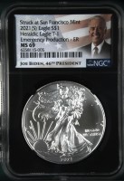 1 долар «Американський срібний орел» (інвестиційна монета) Joe Biden NGC MS69