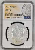 1 долар «Морган долар» (100-річчя) 2023 NGC MS70 Top Pop