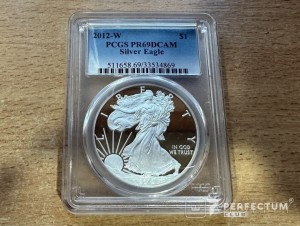 1 долар «Американський срібний орел» (інвестиційна монета) 2012W pcgs PR69DCAM