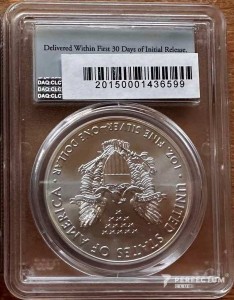 1 долар «Американський срібний орел» (інвестиційна монета)  2016 PCGS MS69