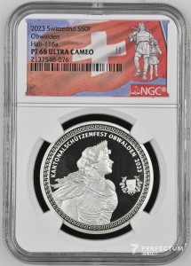 50 франків (Фестиваль Обвальден) 2023 PF68 NGC