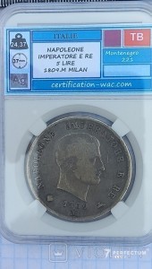 5 лір — Наполеон I 1809 , M