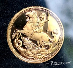 1 Соверен 2017 Гибралтар Пруф, ювілей 200-річчя проекту Соверена 1817
