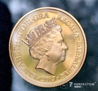 1 Соверен 2017 Гибралтар Пруф, ювілей 200-річчя проекту Соверена 1817