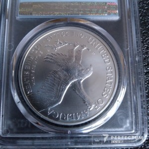 1 долар «Американський срібний орел» Новий реверс (інвестиційна монета) 2022 слаб PCGS MS-69