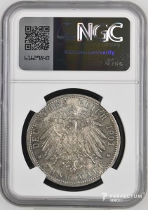 5 марок — Вільгельм II (Королівство Пруссія) 1901A, NGC MS63