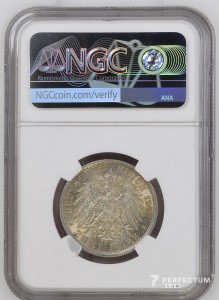 2 марки — Вільгельм II 1907 А NGC MS62