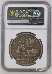 20 злотих (Гетто в Лодзі) 2009 MS68 NGC