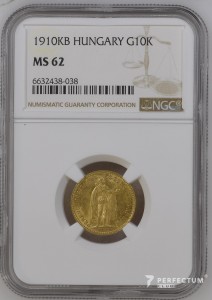 10 корон — Франц Йосиф I 1910 NGC MS62